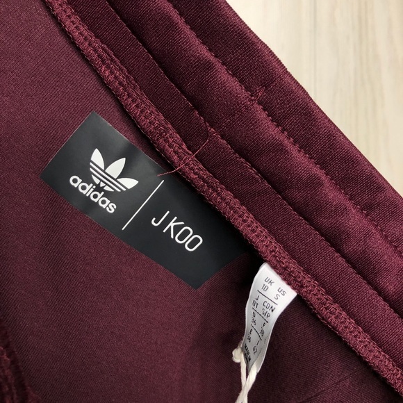 adidas Skirts Adidas X J Koo Standout Ruffle Maroon Skirt Poshmark